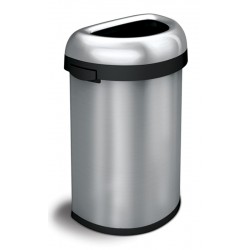 Simplehuman Semi-round Open Bin 60 liter