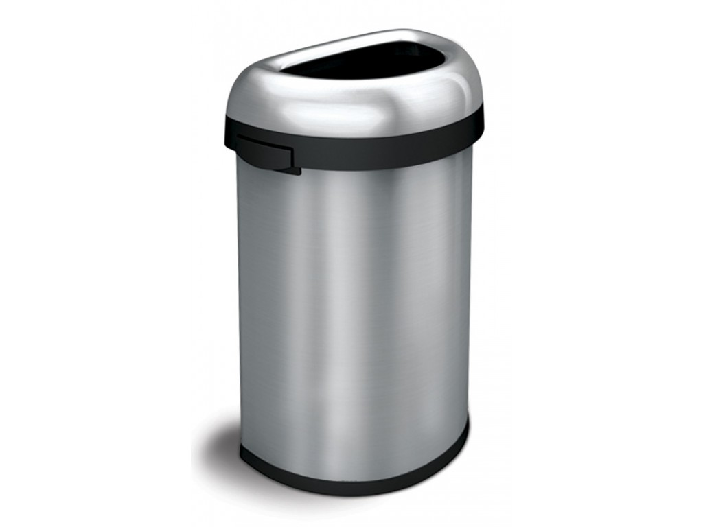 Simplehuman Semi-round Open Bin 60 liter