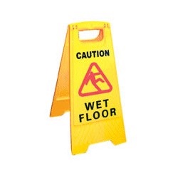 Waarschuwingsbord ''Wet floor''