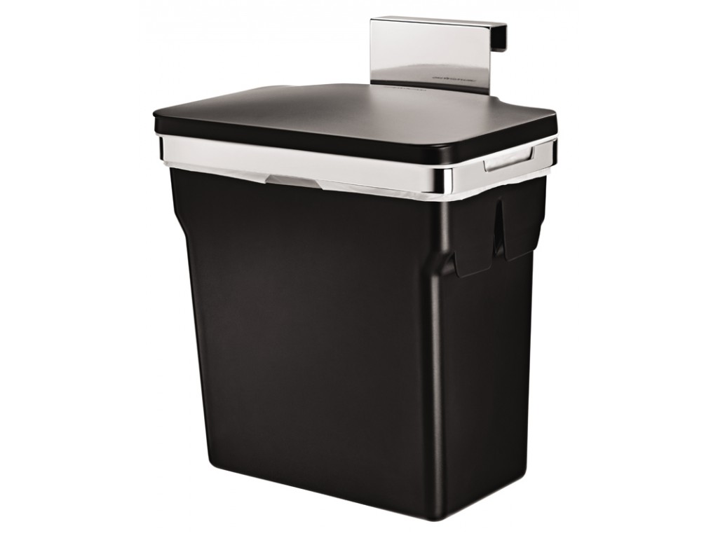 Simplehuman afvalbak In-Cabinet Bin 10 liter zwart chroom 