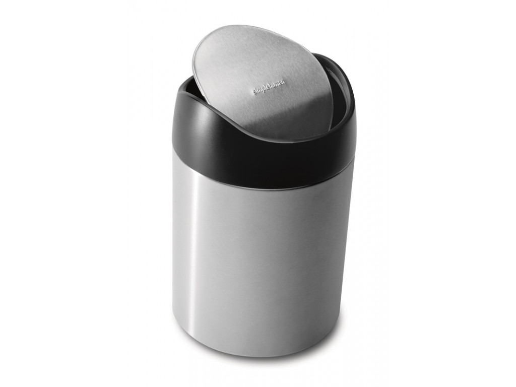 Simplehuman tafelafvalbakje Tabletop Bin zwart