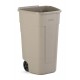 Rubbermaid mobiele container beige 100 liter