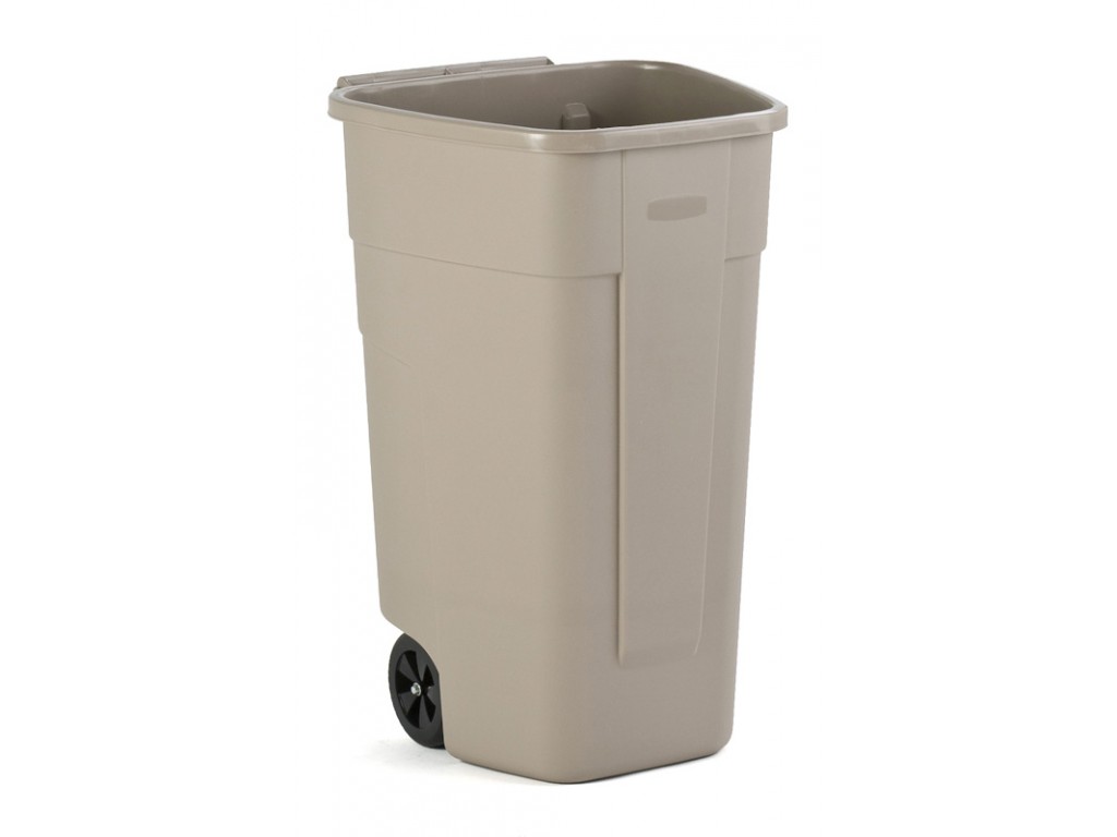 Rubbermaid mobiele container beige 100 liter