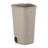 Rubbermaid mobiele container beige 100 liter