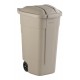 Rubbermaid mobiele container beige 100 liter