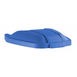 Rubbermaid deksel mobiele container blauw