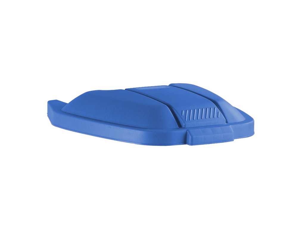 Rubbermaid deksel mobiele container blauw