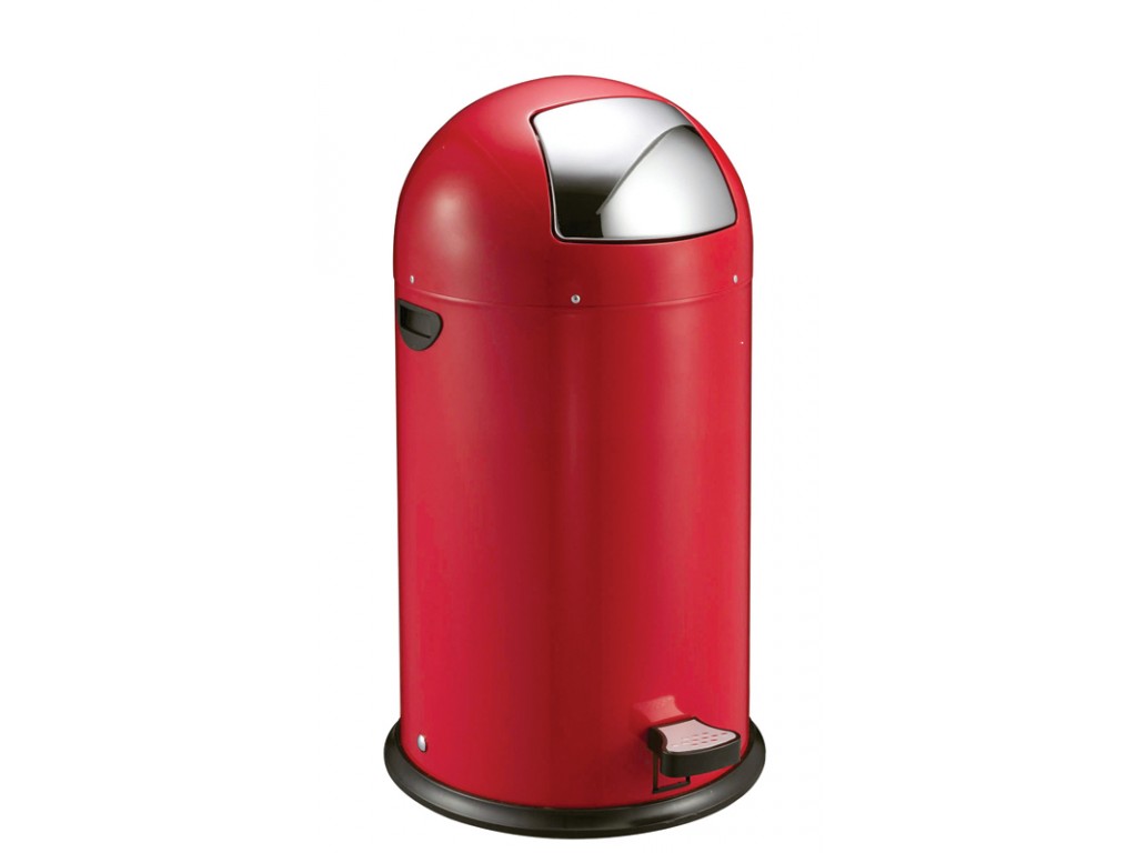 Eko Pedaalemmer Kickcan 40 liter rood