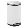 Eko pedaalemmer Shell Bin 50 liter wit, mat RVS