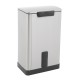 Eko pedaalemmer E-Cube 40 liter mat RVS