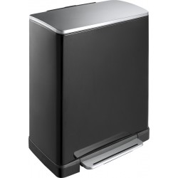 Eko pedaalemmer E-Cube 50 liter zwart