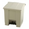 Rubbermaid container met pedaal Step-On 30.3 liter beige