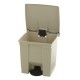 Rubbermaid container met pedaal Step-On 30.3 liter beige