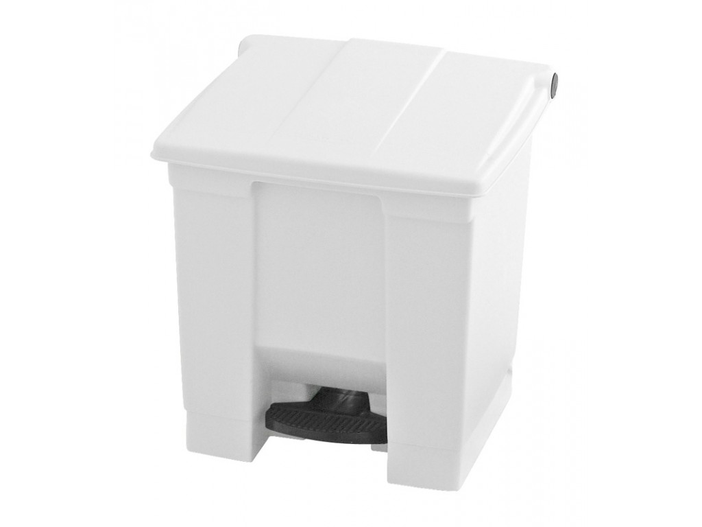Rubbermaid container met pedaal Step-On 30.3 liter wit