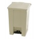 Rubbermaid container met pedaal Step-On 45.4 liter beige