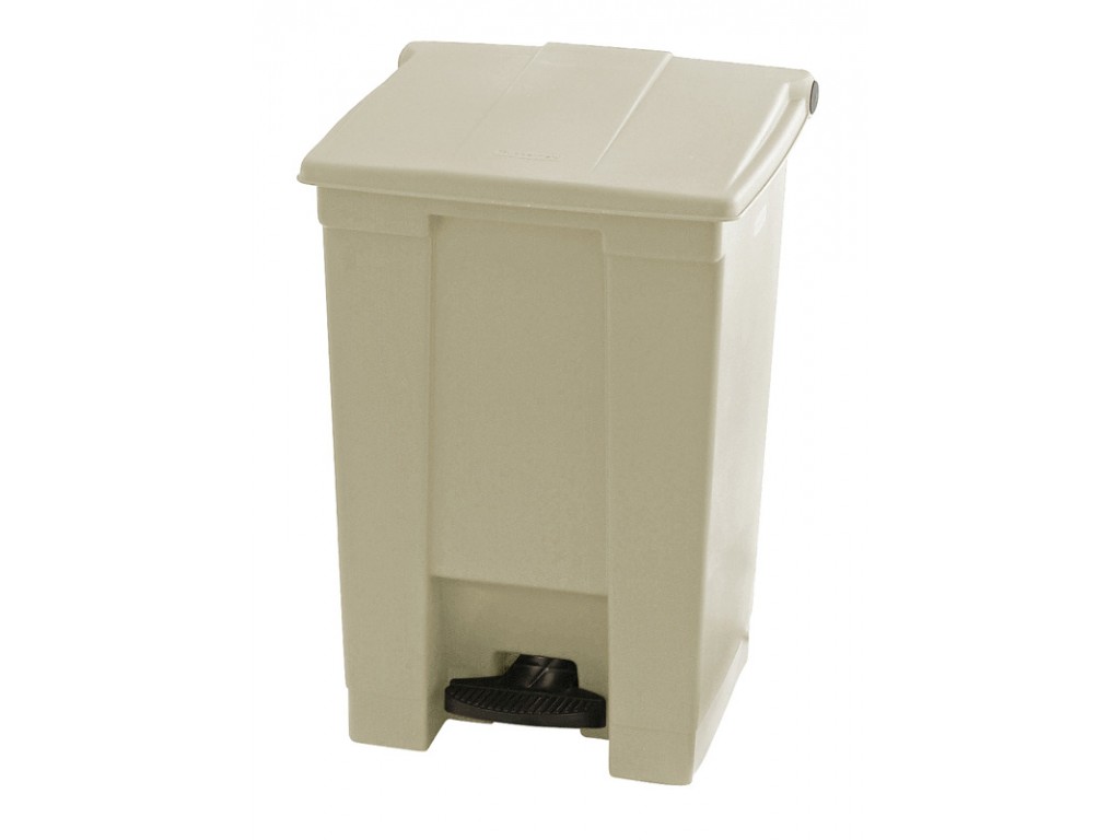 Rubbermaid container met pedaal Step-On 45.4 liter beige