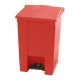 Rubbermaid container met pedaal Step-On 45.4 liter rood