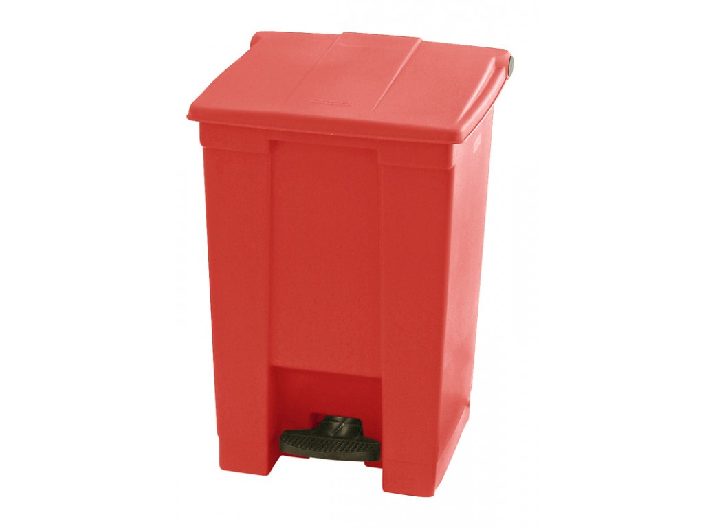 Rubbermaid container met pedaal Step-On 45.4 liter rood