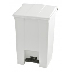 Rubbermaid container met pedaal Step-On 45.4 liter wit