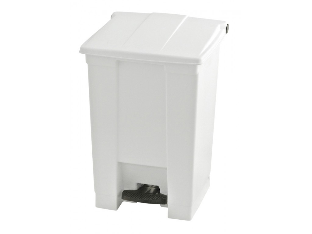 Rubbermaid container met pedaal Step-On 45.4 liter wit