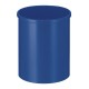 Metalen papierbak rond 15 liter blauw