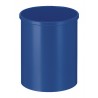 Metalen papierbak rond 15 liter blauw