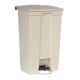 Rubbermaid container met pedaal Step-On 87 liter beige