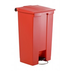 Rubbermaid container met pedaal Step-On 87 liter rood