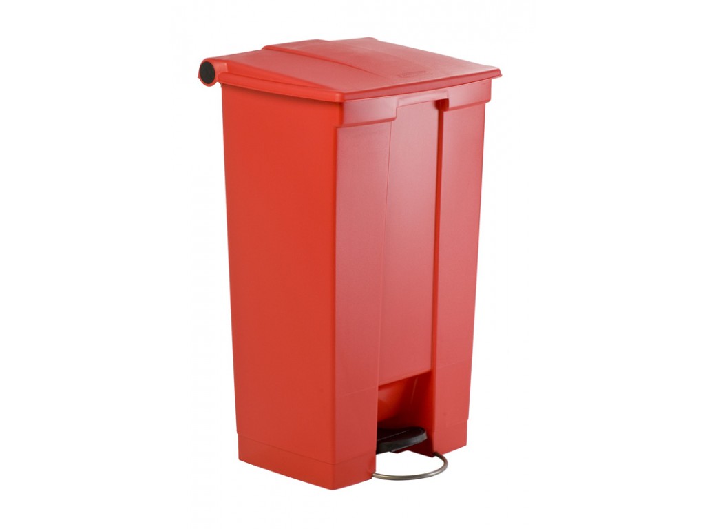 Rubbermaid container met pedaal Step-On 87 liter rood