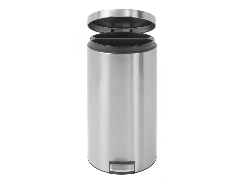 Brabantia pedaalemmer Twin Bin 20 + 20 liter mat RVS FPP