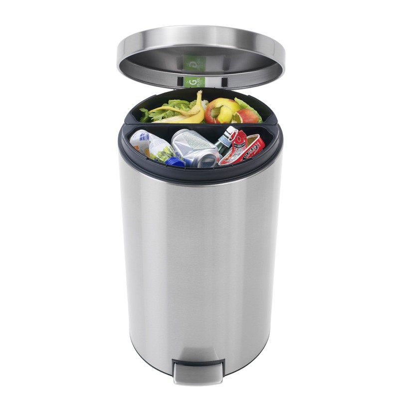 Gevaar radar Terug, terug, terug deel Brabantia pedaalemmer Twin Bin 20 + 20 liter mat RVS FPP