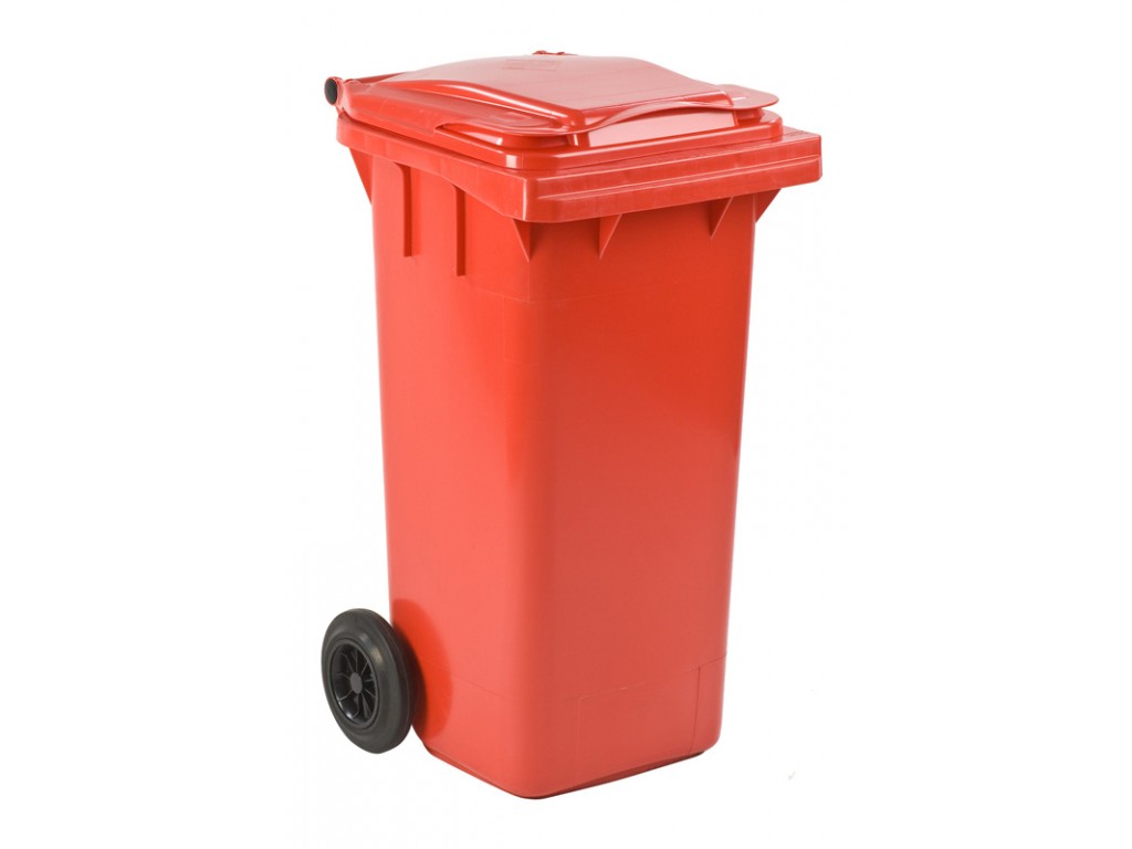 Mini-container 120 liter rood