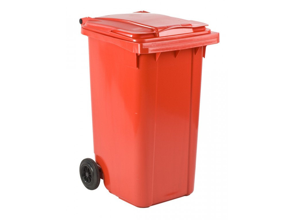 Mini-container 240 liter rood