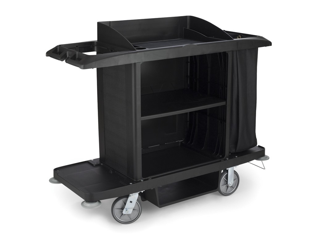 Rubbermaid hotelwagen groot zwart